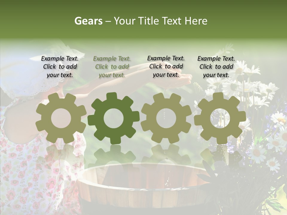 Joy Girl Glow PowerPoint Template