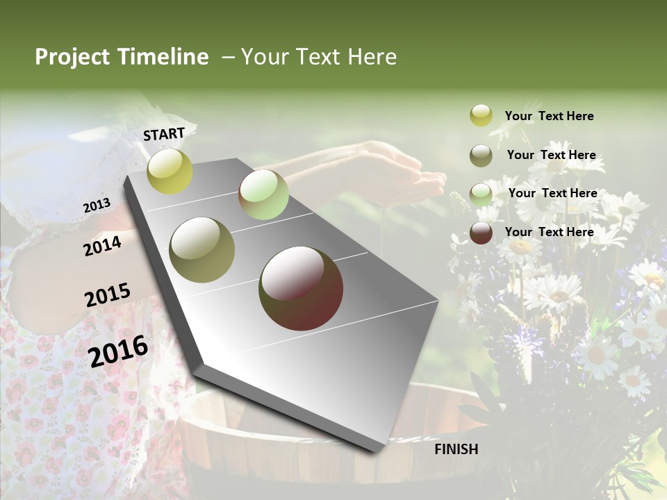 Joy Girl Glow PowerPoint Template