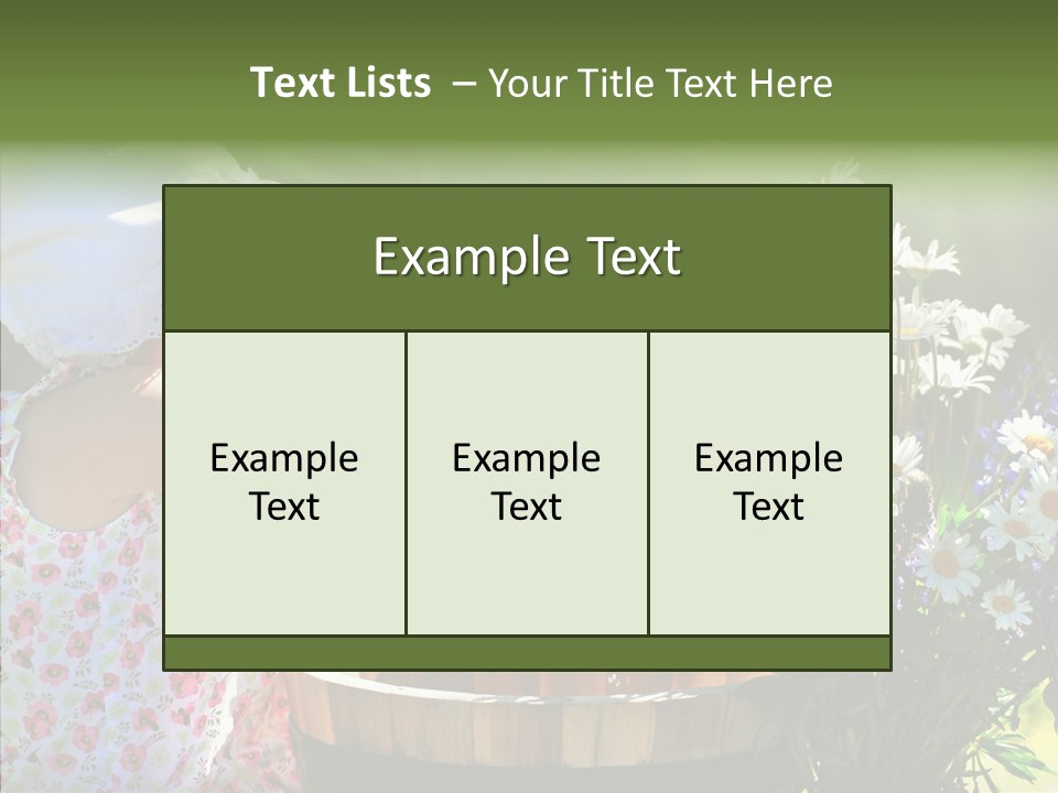 Joy Girl Glow PowerPoint Template
