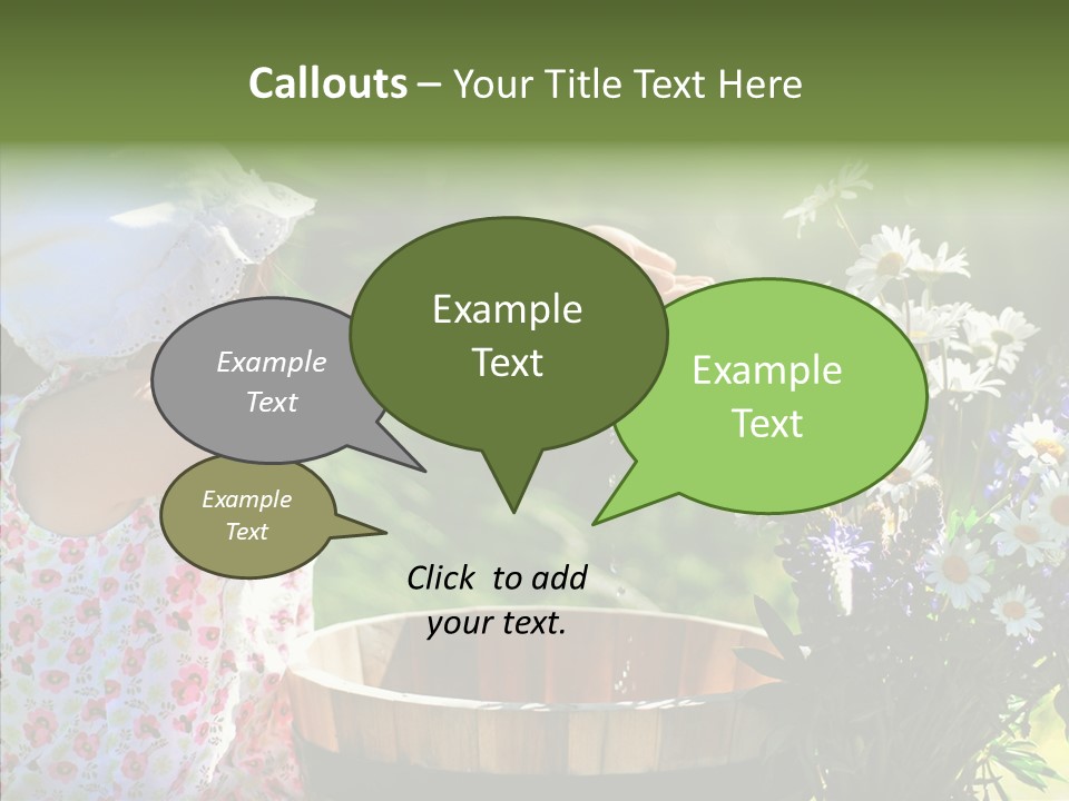 Joy Girl Glow PowerPoint Template