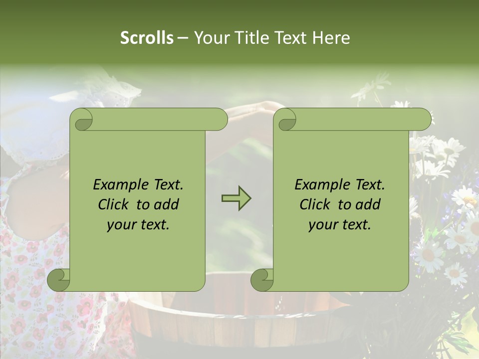 Joy Girl Glow PowerPoint Template
