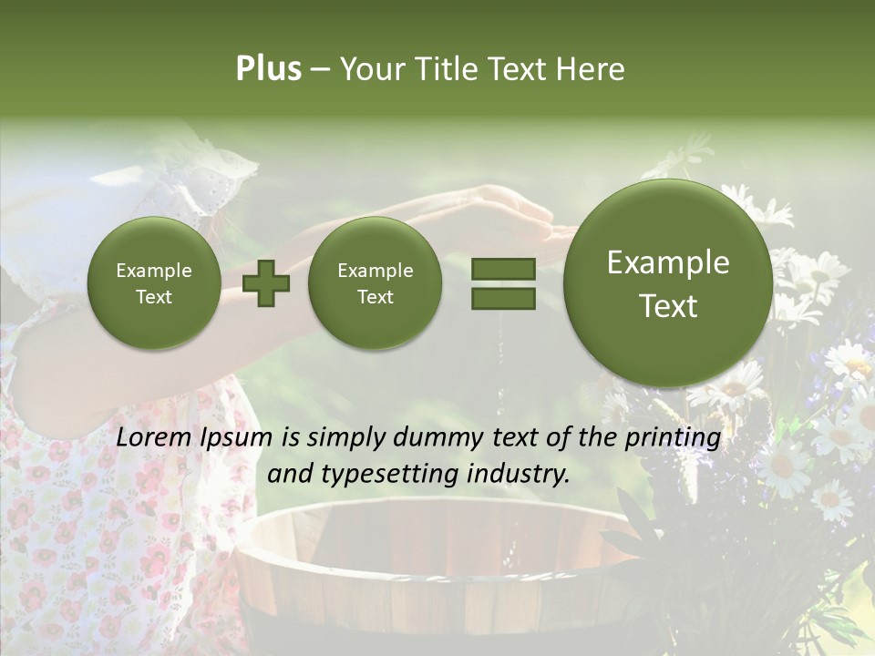 Joy Girl Glow PowerPoint Template