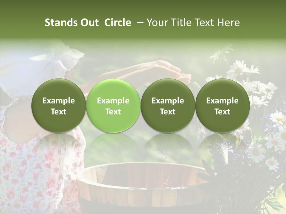 Joy Girl Glow PowerPoint Template