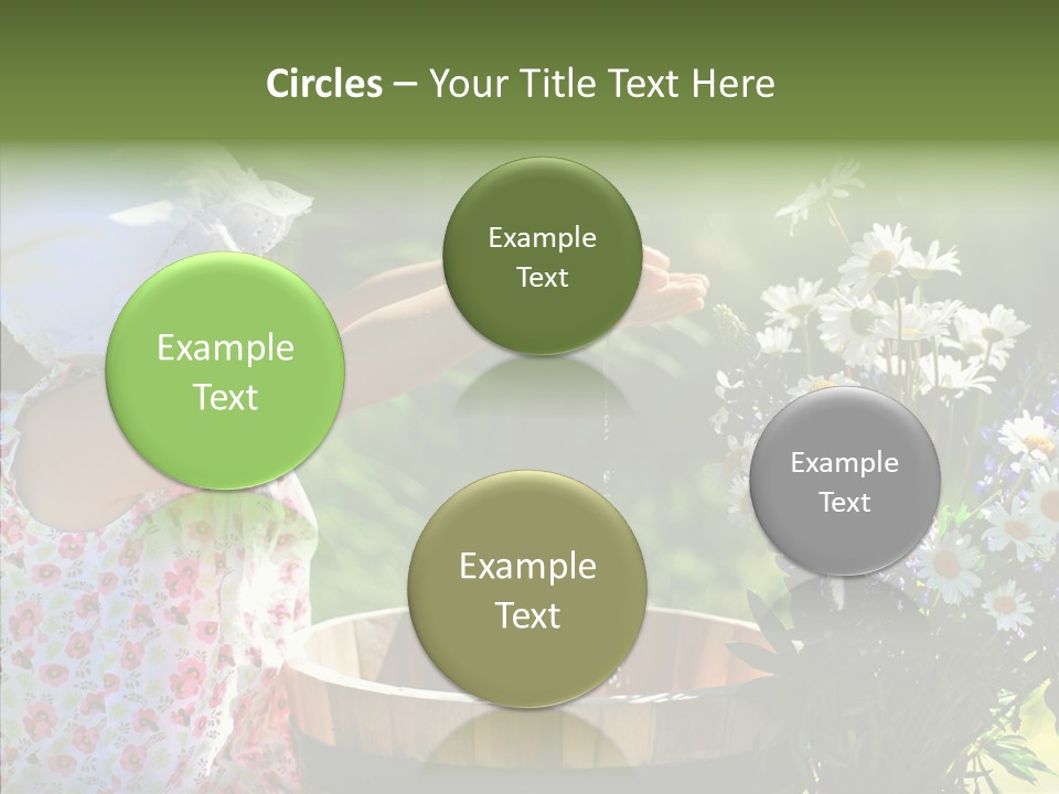 Joy Girl Glow PowerPoint Template