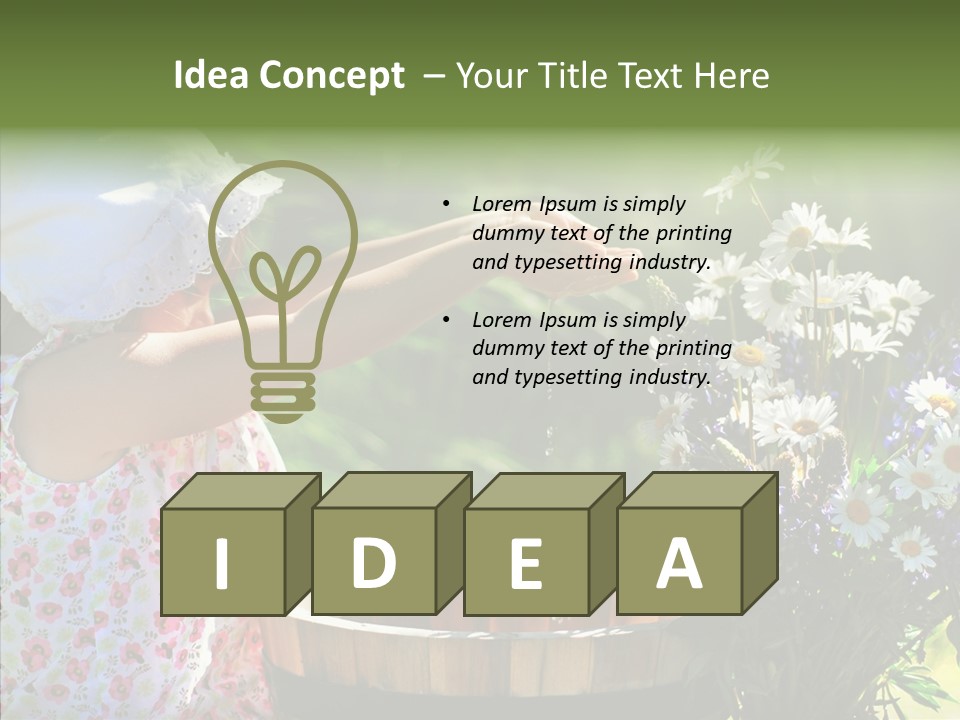 Joy Girl Glow PowerPoint Template