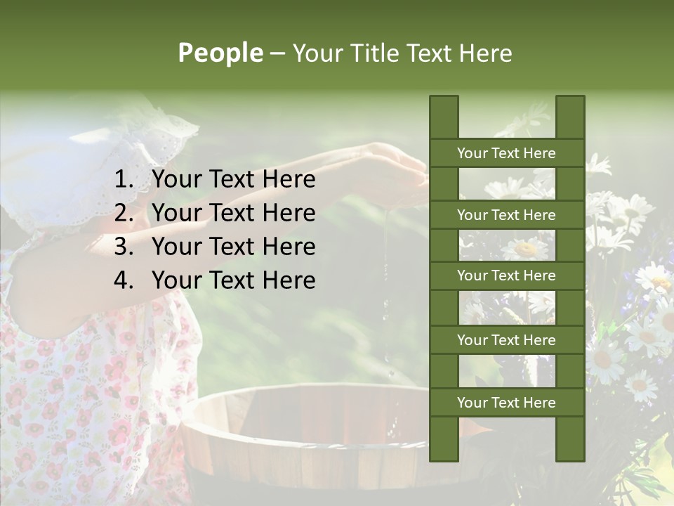 Joy Girl Glow PowerPoint Template