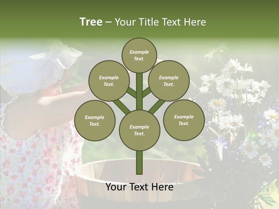 Joy Girl Glow PowerPoint Template