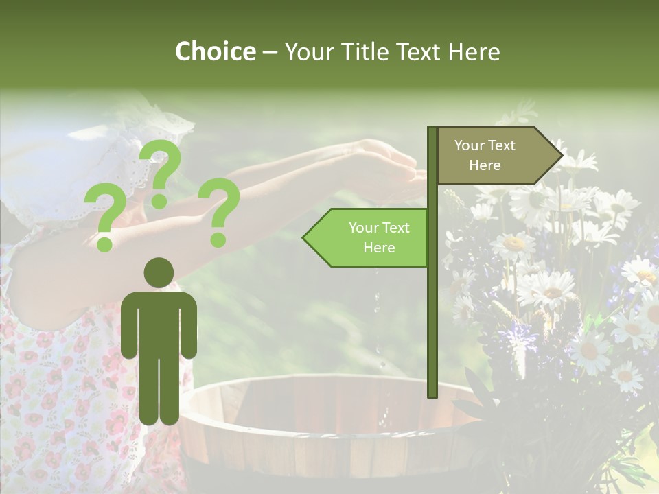 Joy Girl Glow PowerPoint Template