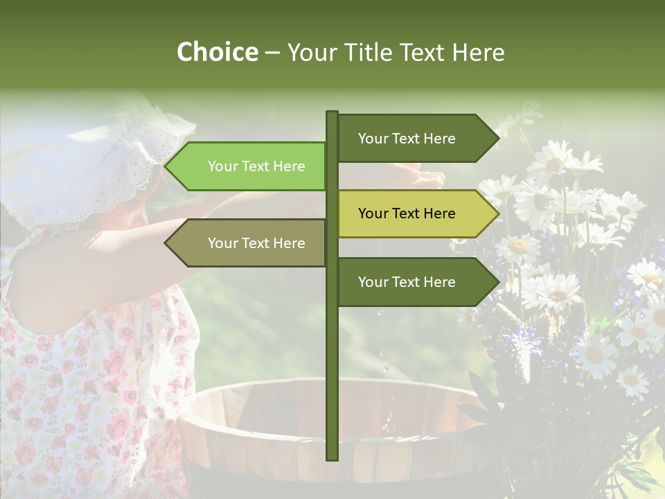 Joy Girl Glow PowerPoint Template