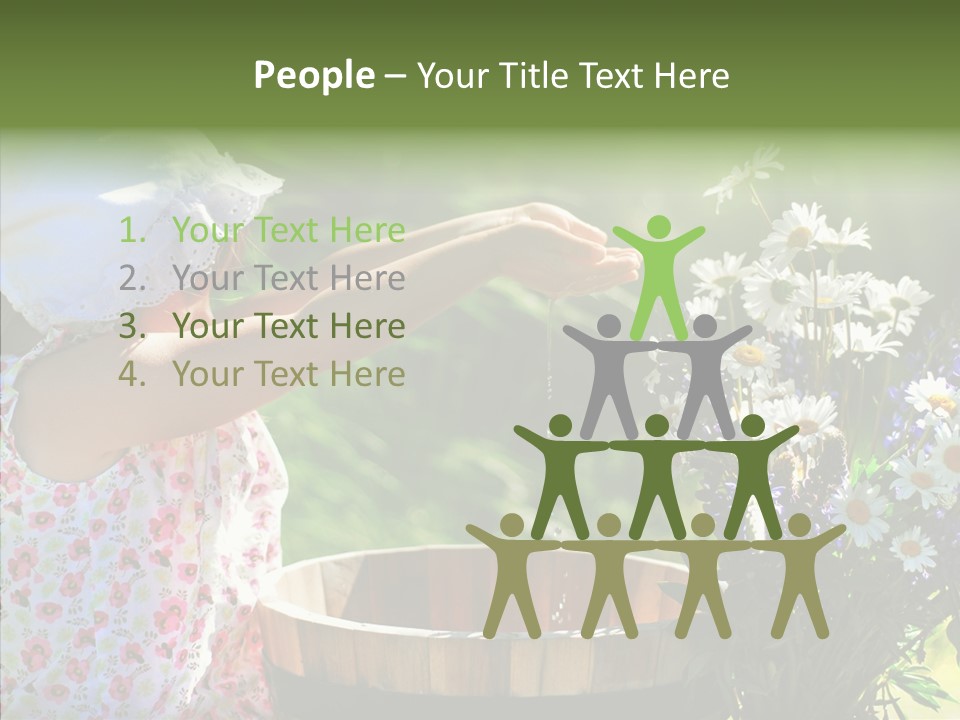 Joy Girl Glow PowerPoint Template