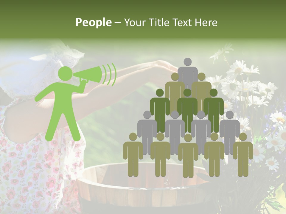 Joy Girl Glow PowerPoint Template