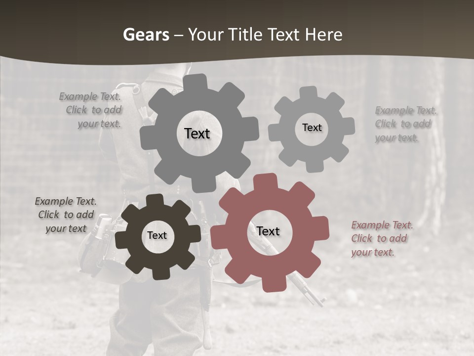 Historic Foot Oldtimer PowerPoint Template
