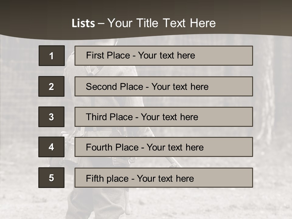 Historic Foot Oldtimer PowerPoint Template