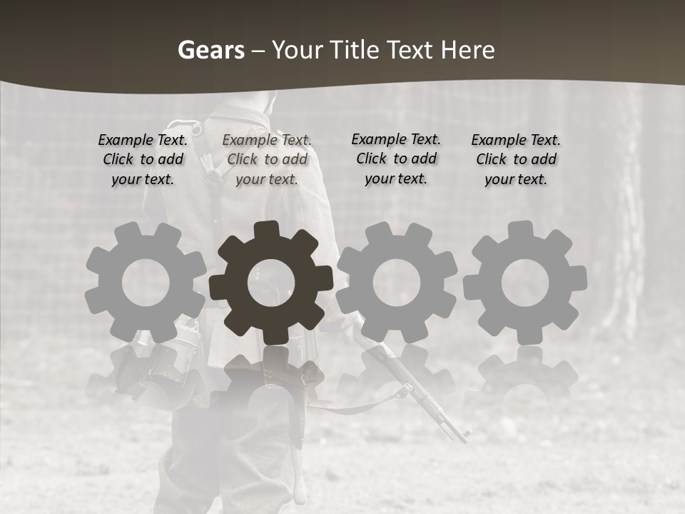 Historic Foot Oldtimer PowerPoint Template