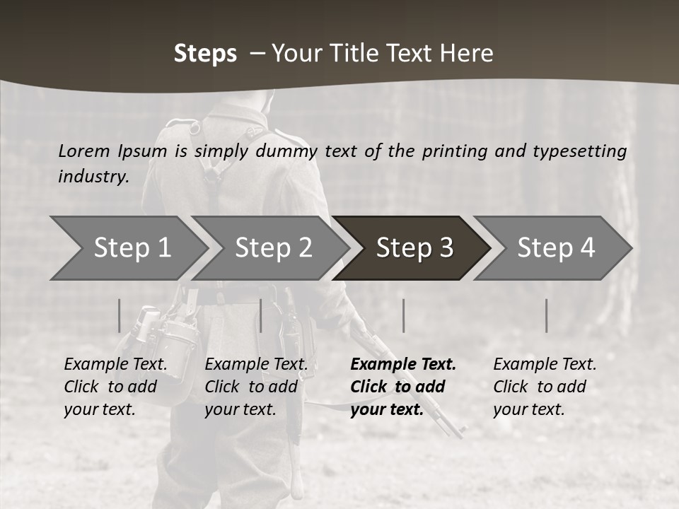 Historic Foot Oldtimer PowerPoint Template