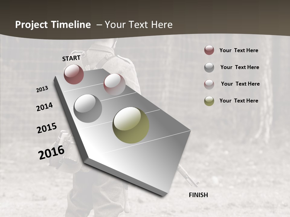 Historic Foot Oldtimer PowerPoint Template