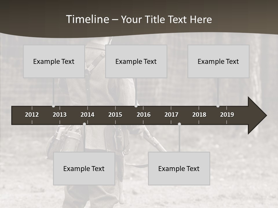 Historic Foot Oldtimer PowerPoint Template