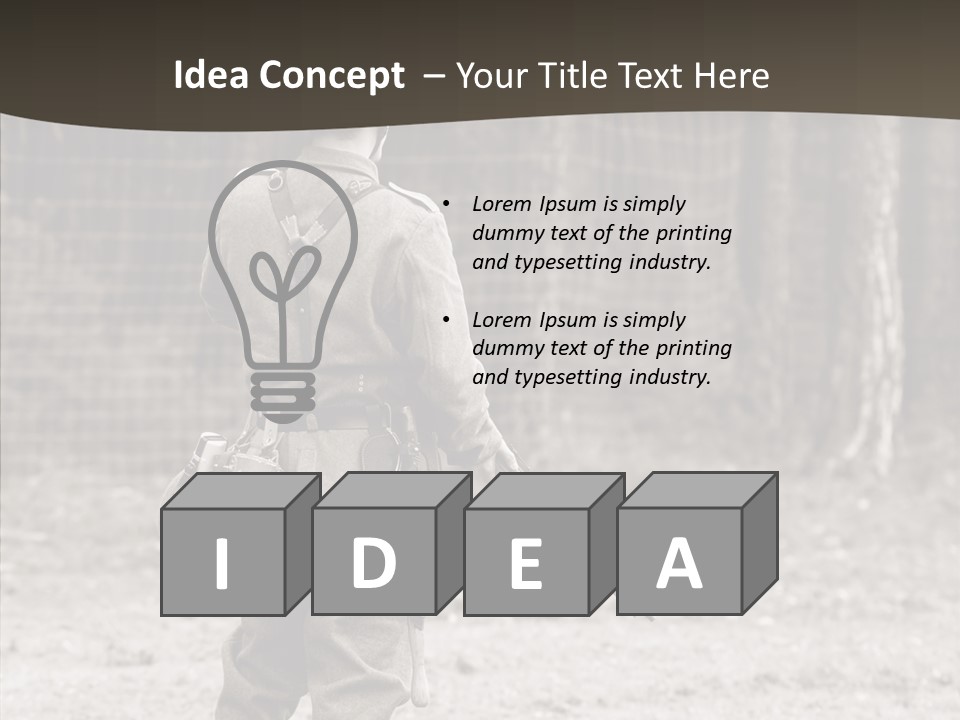 Historic Foot Oldtimer PowerPoint Template