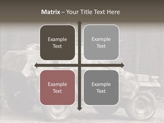 Violence Tank Gunfight PowerPoint Template