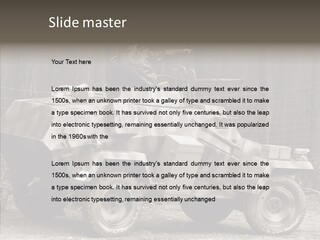 Violence Tank Gunfight PowerPoint Template