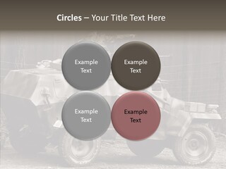 Violence Tank Gunfight PowerPoint Template