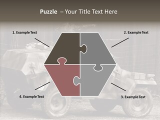 Violence Tank Gunfight PowerPoint Template