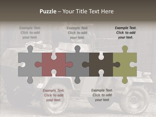 Violence Tank Gunfight PowerPoint Template