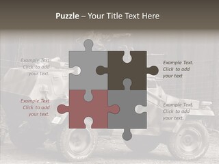 Violence Tank Gunfight PowerPoint Template