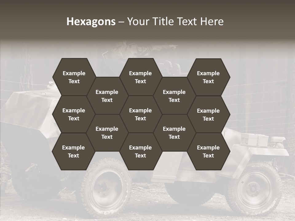 Violence Tank Gunfight PowerPoint Template