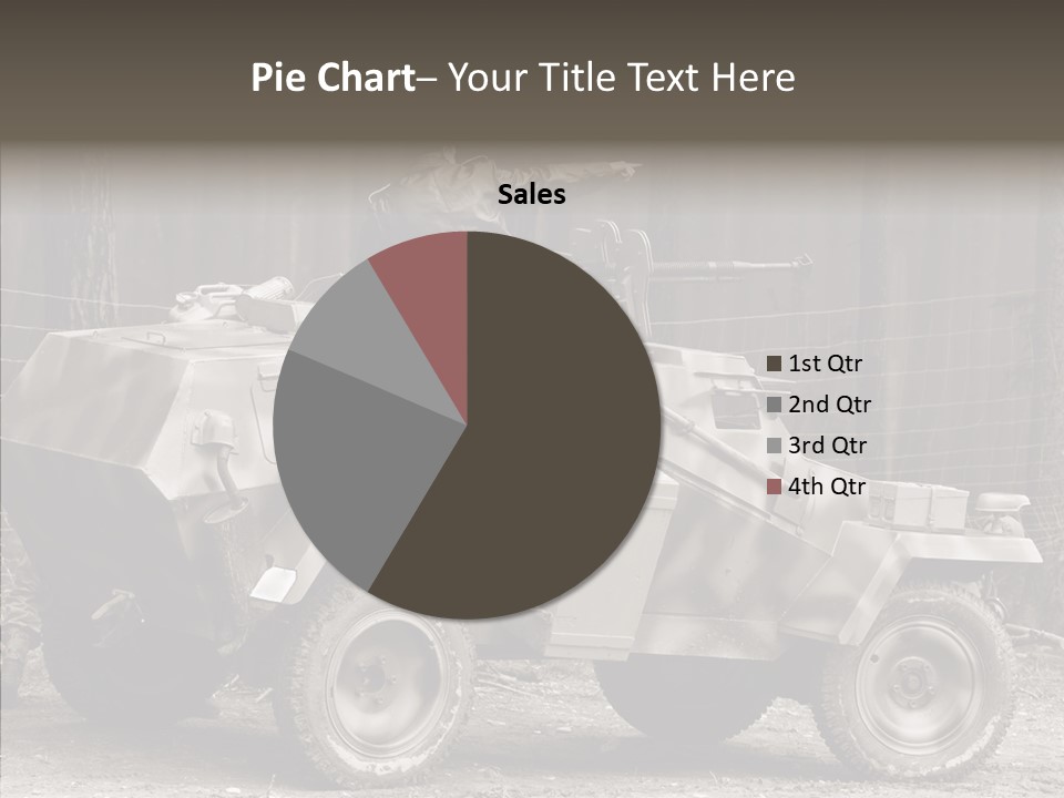 Violence Tank Gunfight PowerPoint Template
