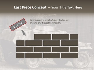 Violence Tank Gunfight PowerPoint Template