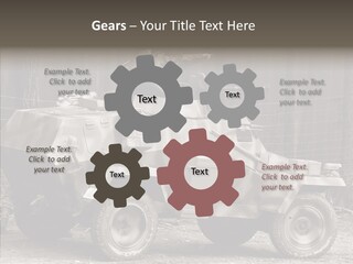 Violence Tank Gunfight PowerPoint Template