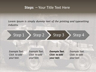 Violence Tank Gunfight PowerPoint Template