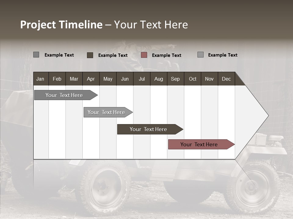 Violence Tank Gunfight PowerPoint Template