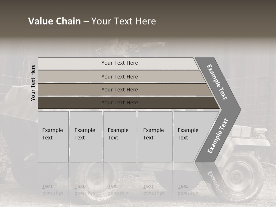 Violence Tank Gunfight PowerPoint Template