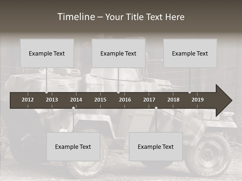 Violence Tank Gunfight PowerPoint Template