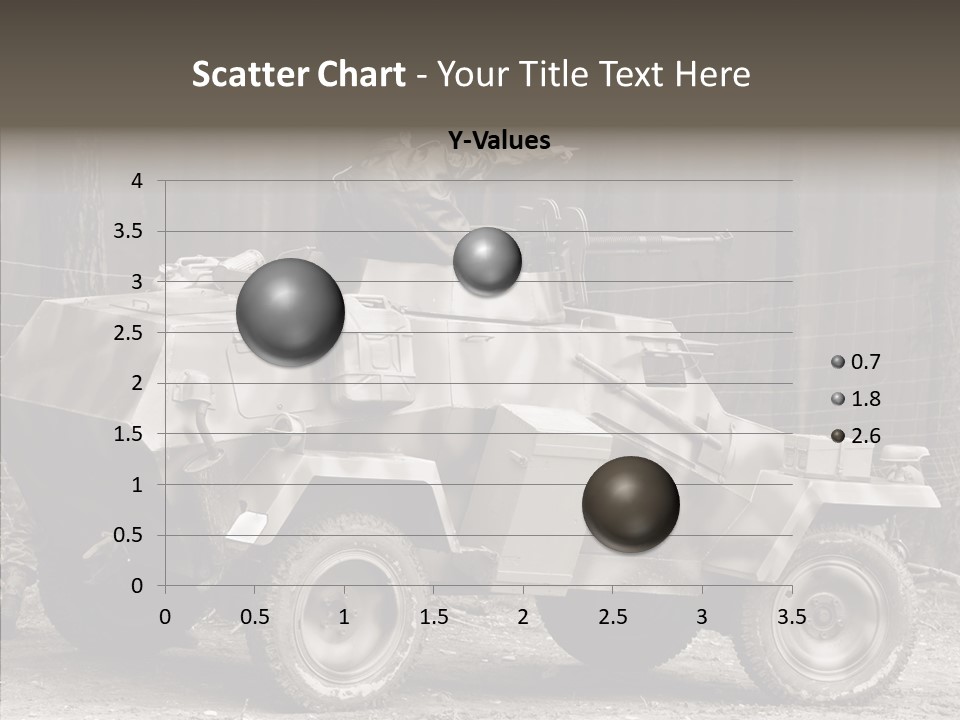 Violence Tank Gunfight PowerPoint Template