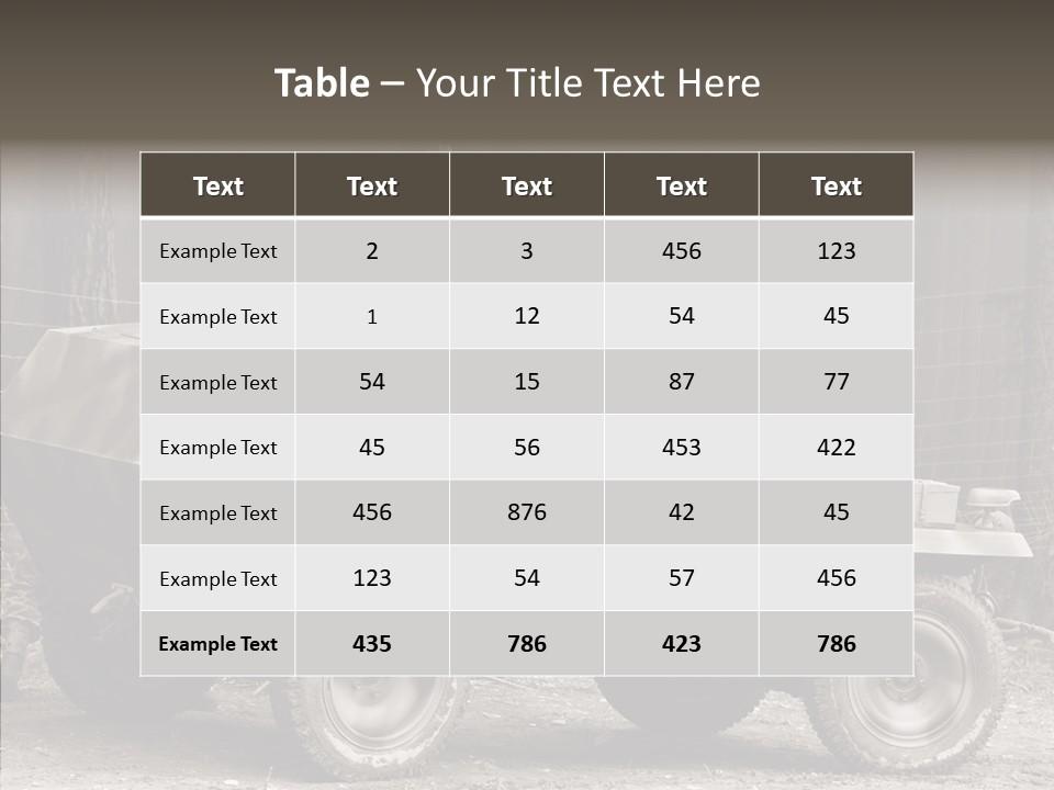 Violence Tank Gunfight PowerPoint Template