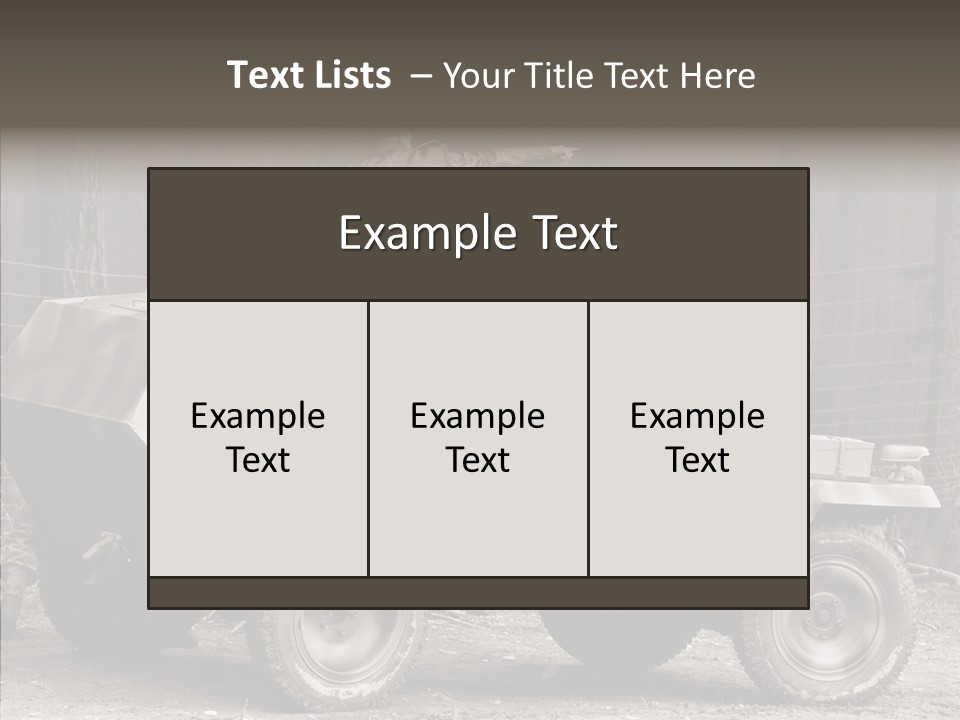 Violence Tank Gunfight PowerPoint Template