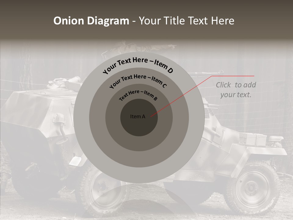 Violence Tank Gunfight PowerPoint Template