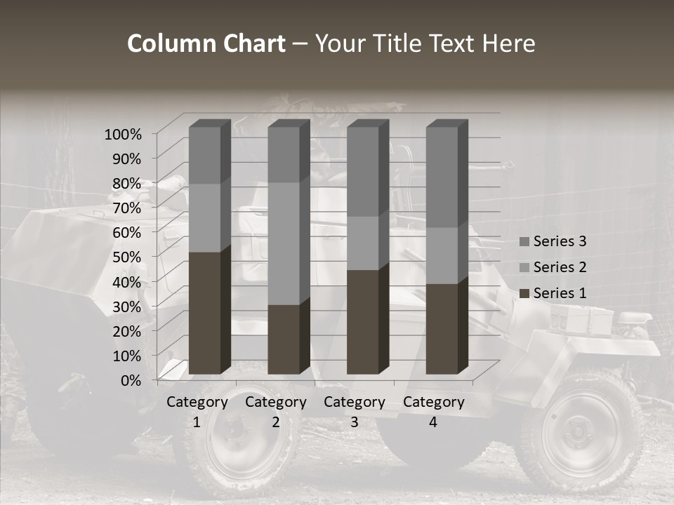 Violence Tank Gunfight PowerPoint Template