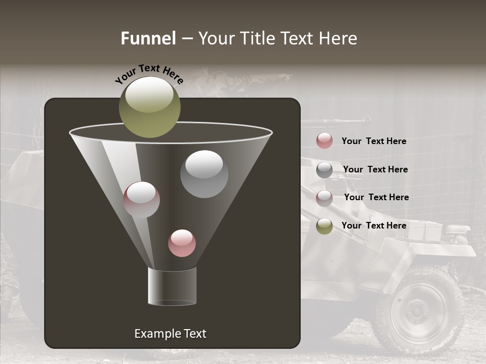 Violence Tank Gunfight PowerPoint Template