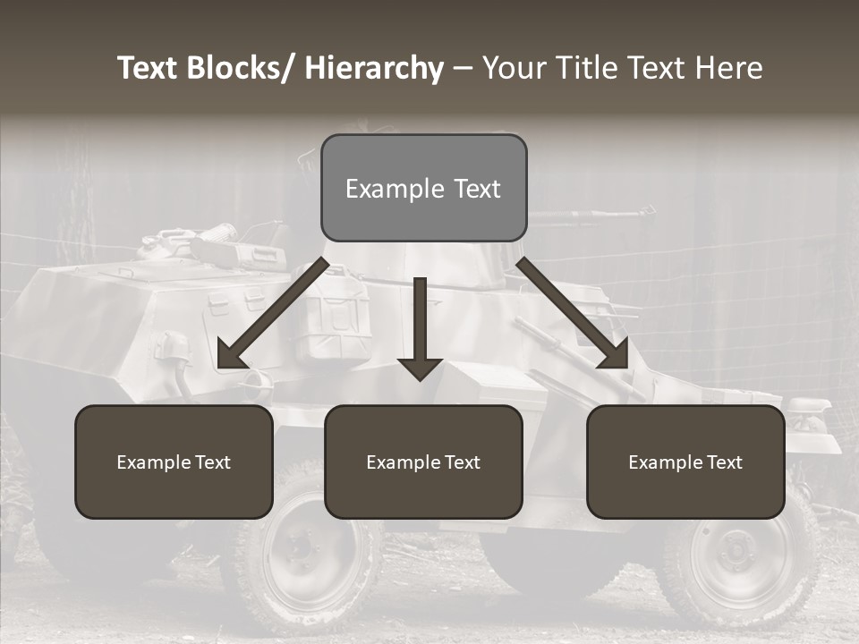 Violence Tank Gunfight PowerPoint Template