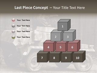 Violence Tank Gunfight PowerPoint Template