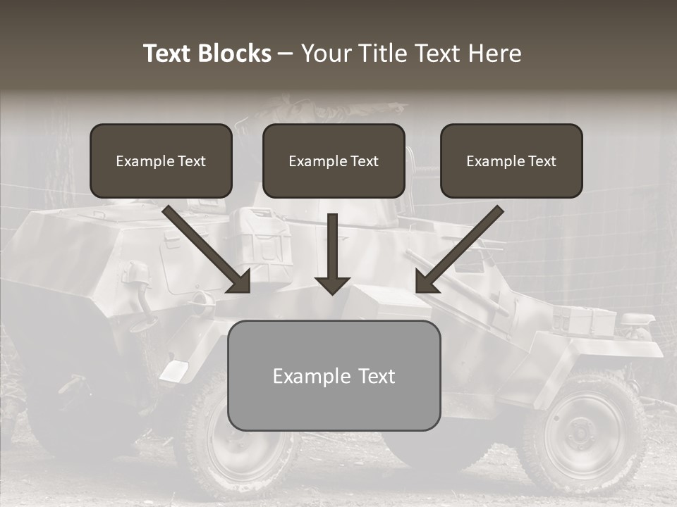 Violence Tank Gunfight PowerPoint Template