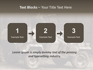 Violence Tank Gunfight PowerPoint Template