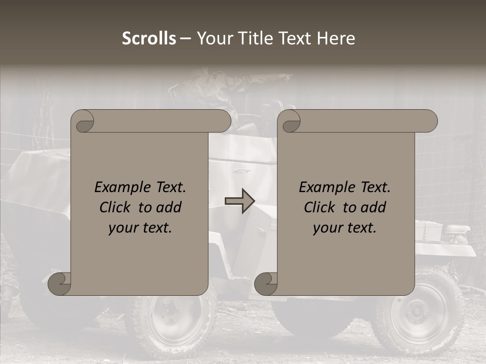 Violence Tank Gunfight PowerPoint Template