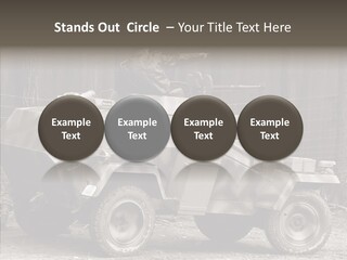 Violence Tank Gunfight PowerPoint Template