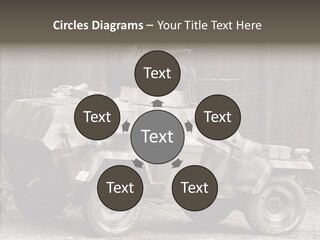 Violence Tank Gunfight PowerPoint Template