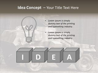 Violence Tank Gunfight PowerPoint Template